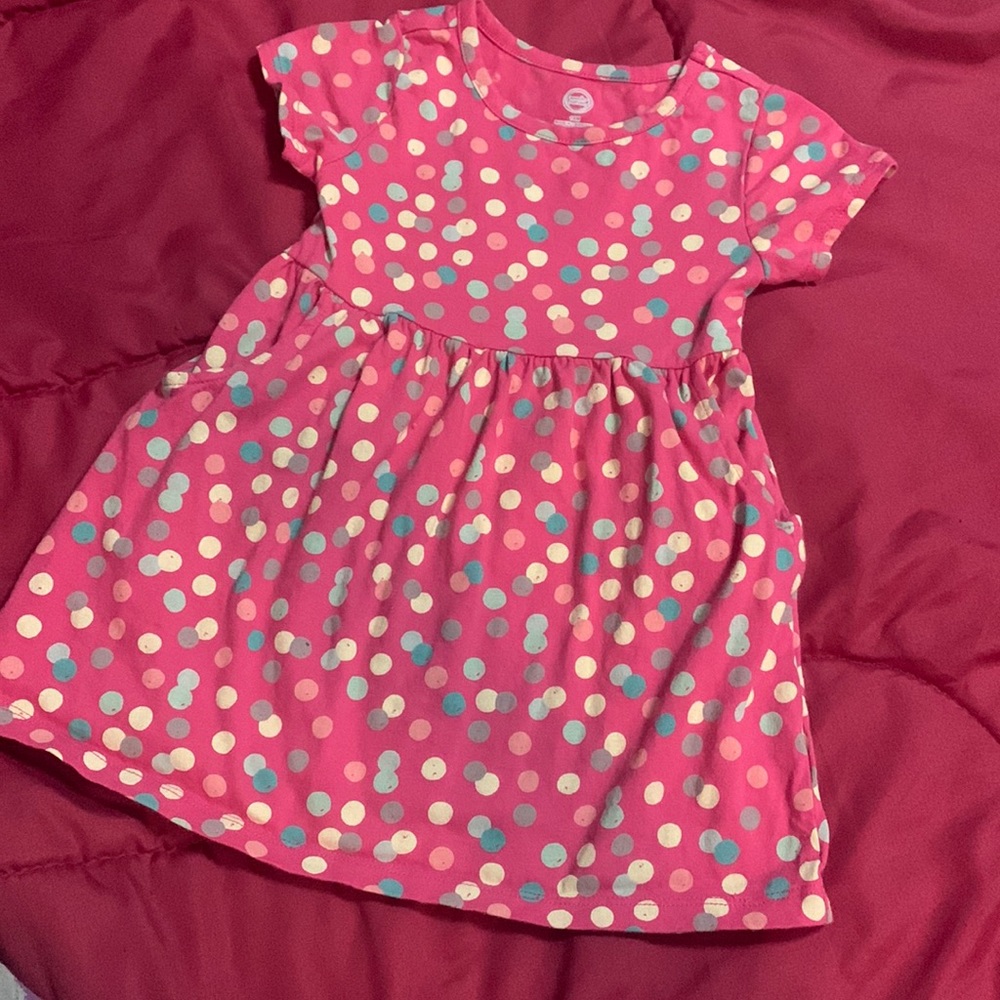 Wonder nation dress with polka dots